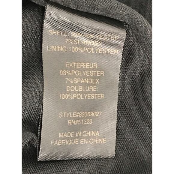 Cynthia Steffe Rich Black V-Neck Sheath Cocktail Dress Size 6 - Picture 14 of 15